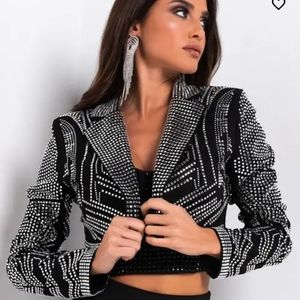Ladies crop blazer(jacket)